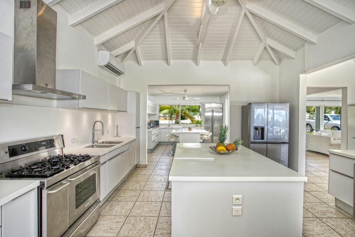 21.Location villa Encore aux Terrres Basses Saint Martin_Cuisine